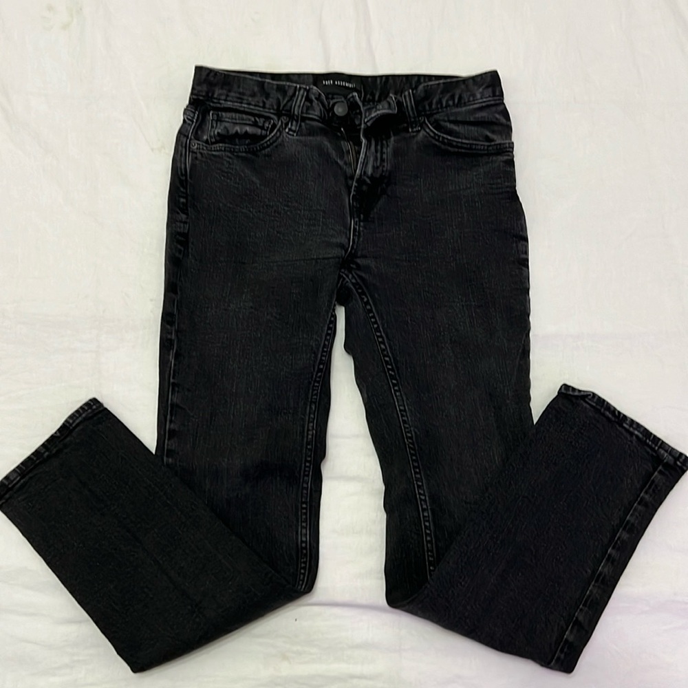 Free Assembly Brand Black Youth Slim Jeans Sized Youth Boys 39 x 30